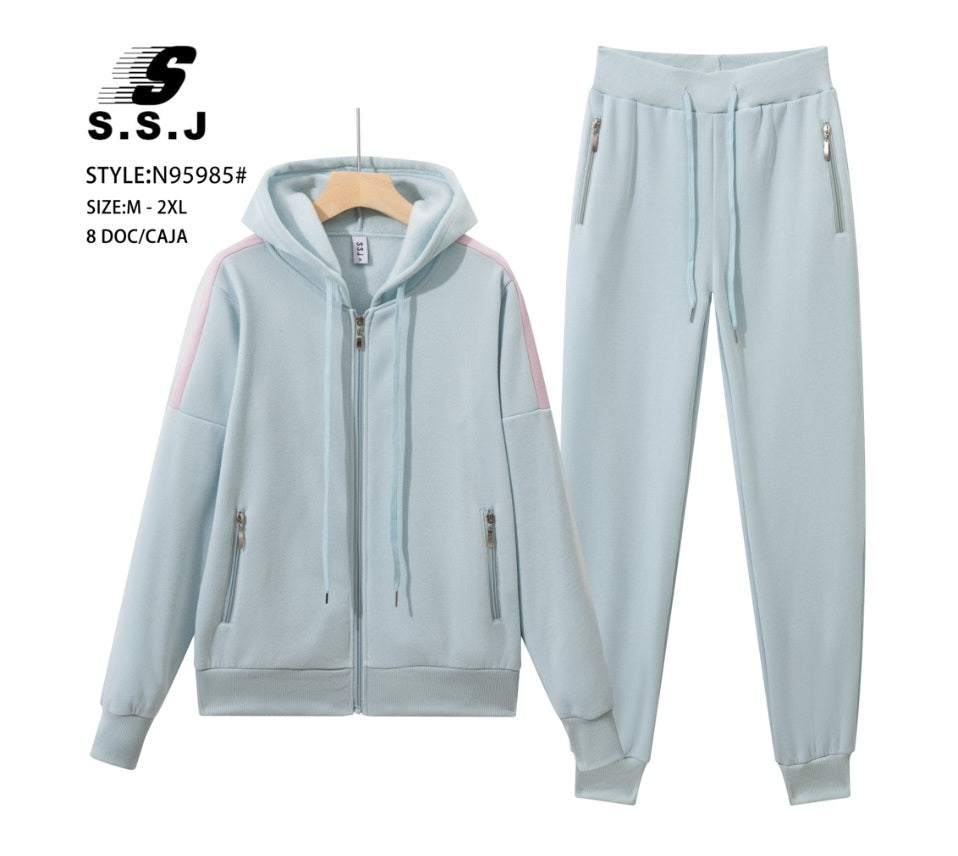 Conjunto importado algodón frizado